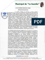 260 2021 Ley Autonomica Municipal de Aprobacion Del Plan Maestro Del Parque Ecologico Metropolitano Del Rio Pirai