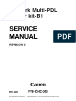 Network Multi-PDL Printer Kit-B1 Service Manual