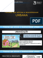 Aula 03 - Fatores Que Afetam A Biodiversidade Urbana 2023.1 Parte 1