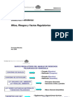 Desechos de La Industria Petrolera: Mitos, Riesgos y Vacíos Regulatorios, Por Fernando Morales