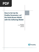 How to Set Up the Fluidity Parameter γ of the Hoek-Brown Model with the Softening Model