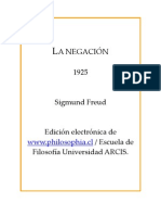 La negación en el psicoanálisis (Freud 1925