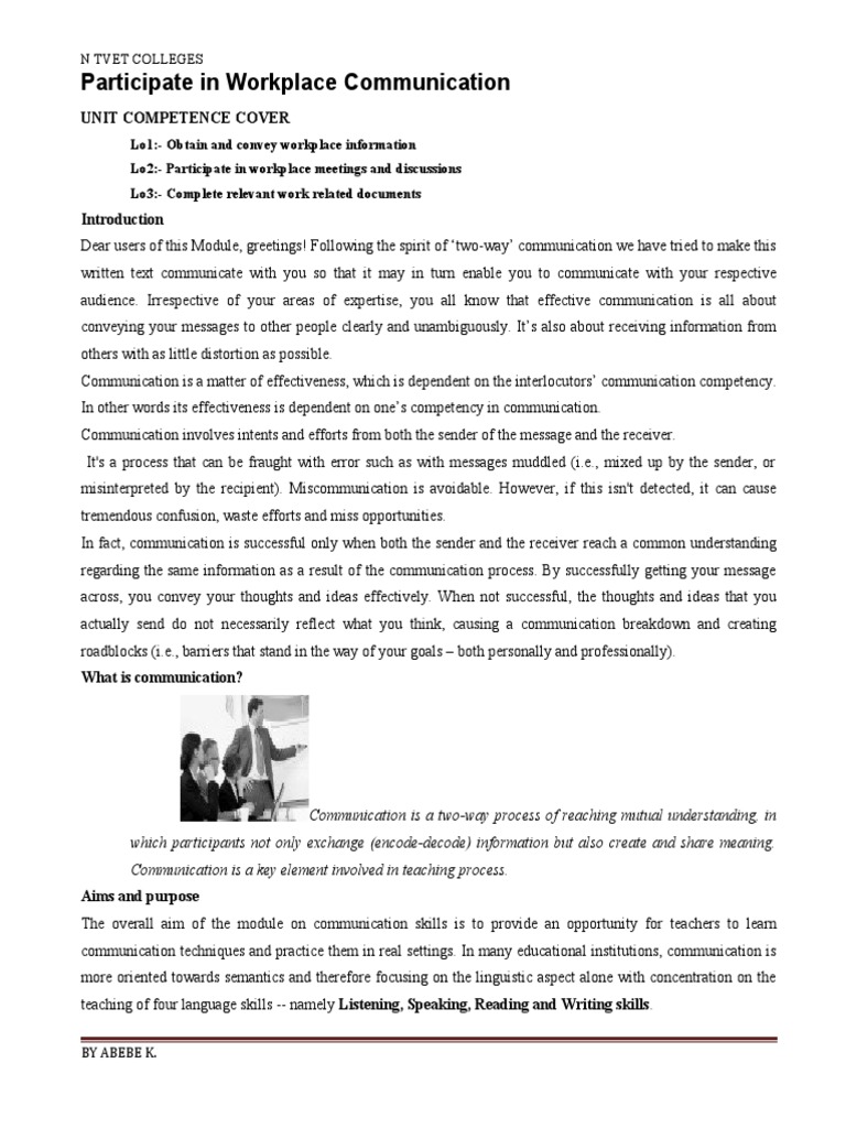 Work Place Communication | PDF | Career & Growth