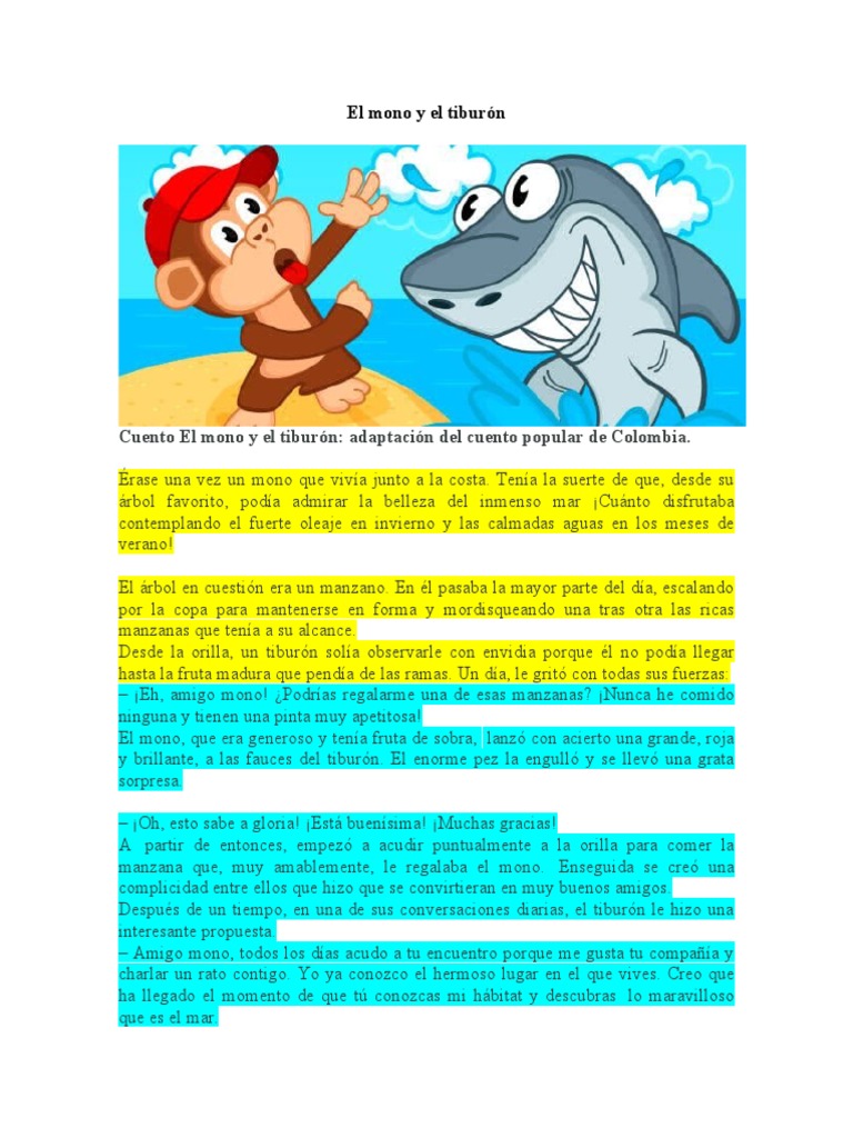 el-mono-y-el-tibur-n-pdf-tiburones