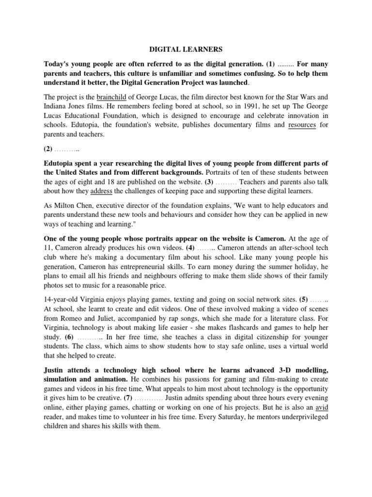 Understanding the Digital Generation | PDF