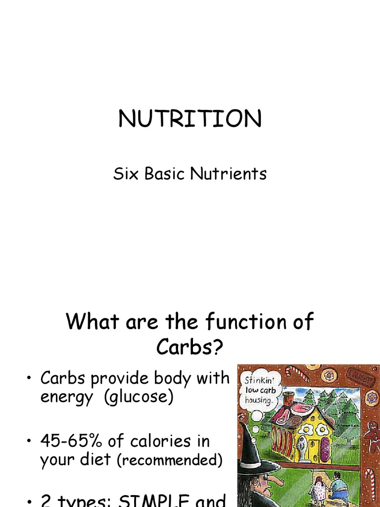 Understanding Six Essential Nutrients | PDF | Saturated Fat | Diet ...