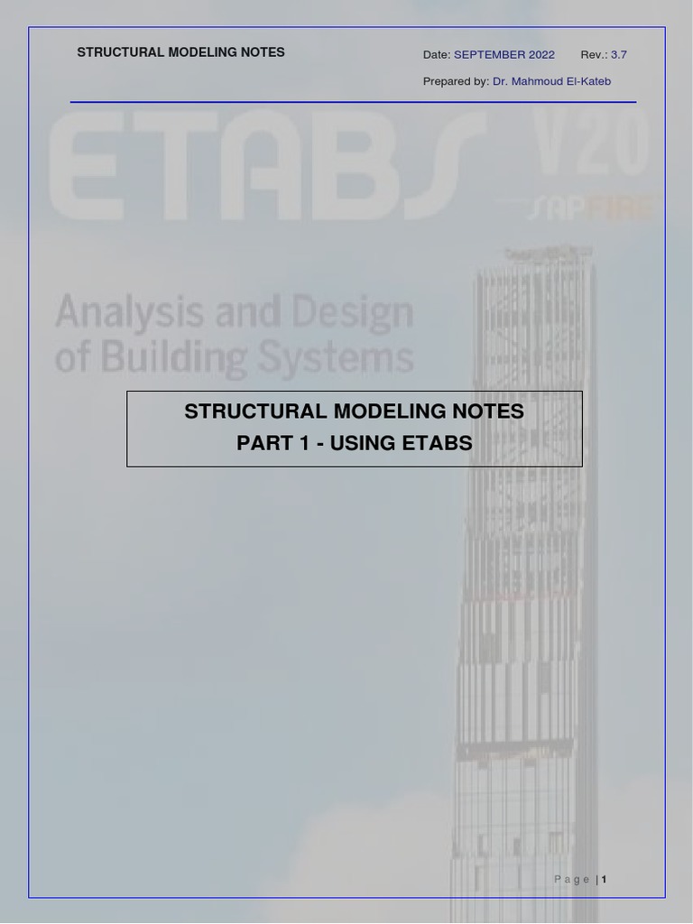 Structural Modeling Notes Rev 3-7-1692961449 | PDF