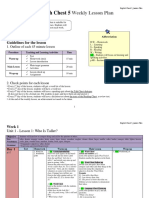 English Chest 5 Student Book Lesson Plan