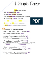 PDF Present Simple Tense Homework Compress