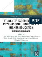 Students' Experiences of Psychosocial Problem in Higher Education Routletge 2023 PDF