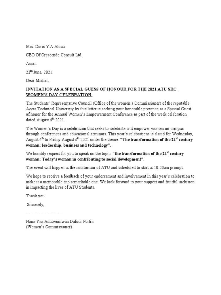 Invitation Letter. PDF