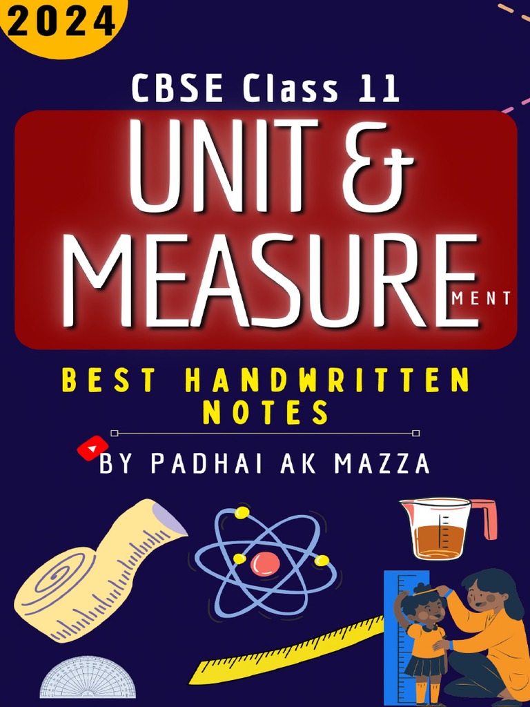 Unit measurements padhai ak mazza best notes pdf