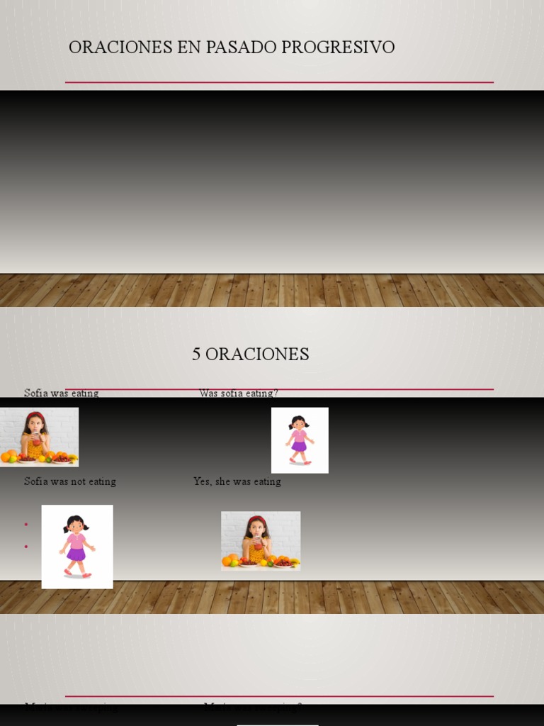 5 oraciones en pasado progresivo pdf
