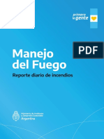 Reporte Del Servicio Nacional Del Manejo Del Fuego Del 25 de Agosto