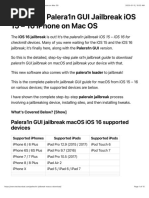 Palera1n GUI Jailbreak Setup PDF