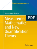 Measurement, Mathematics and New Quantification Theory: Shizuhiko Nishisato
