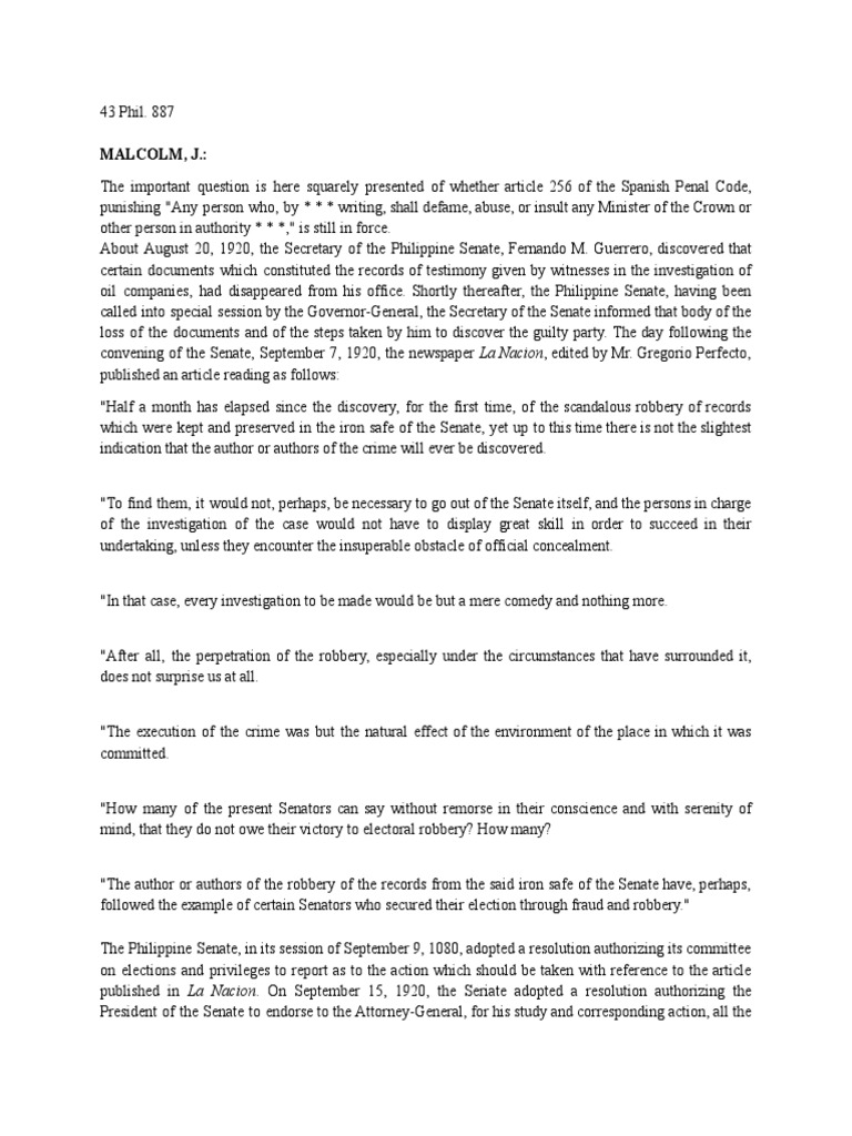 Cases No.1 PDF Defamation Lawsuit