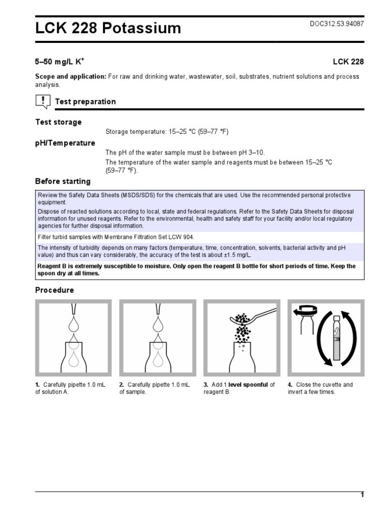Potassium LCK228 | PDF