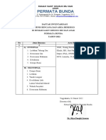 PB Daftar Inventarisasi Jenis Bencana Dan Area Berisiko