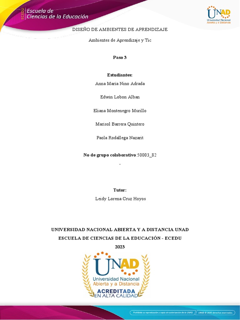 Anexo 3 - Paso 3 | PDF | Artes del Lenguaje y Comunicación | Estudios ...