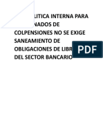 Saneamiento Libranza Bancaria