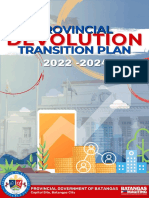 Batangas Provincial Devolution Transition Plan 2022 - 2024