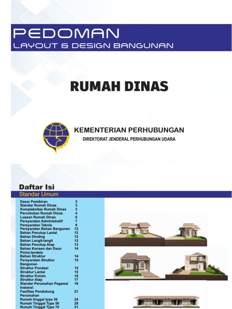 Pedoman Layout Dan Desain Bangunan Rumah Dinas Kementerian Perhubungan ...