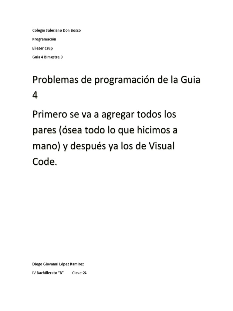 Progra DGLR IVB G4B3 | PDF