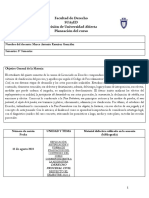 Planeación Del Curso, Derecho Procesal Civil 2024-1