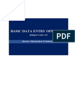 3 ICSE Basic Data Entry Operator