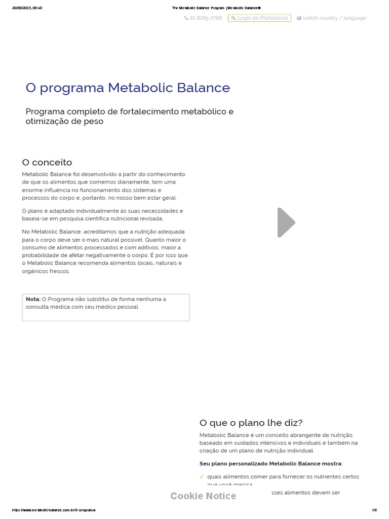 The Metabolic Balance Program - Metabolic Balance® | PDF | Bem-estar