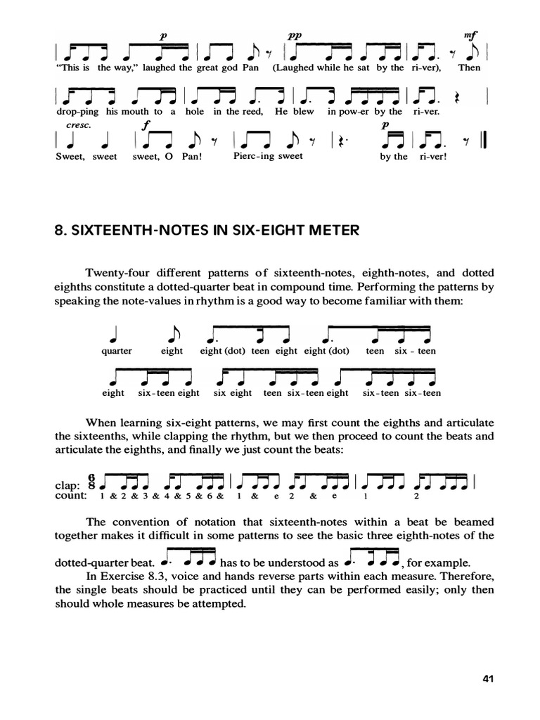 Study rhythm 44 88 3 45 pdf elements of music rhythm and meter
