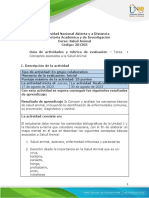 Guía de actividades y rúbrica de evaluación - Tarea 1 - Conceptos asociados a la Salud Animal