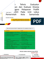 Bimbingan Teknis Evalutor