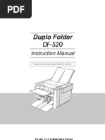 Download DF-520 Duplo Folder Instruction Manual by martynt1 SN66728127 doc pdf