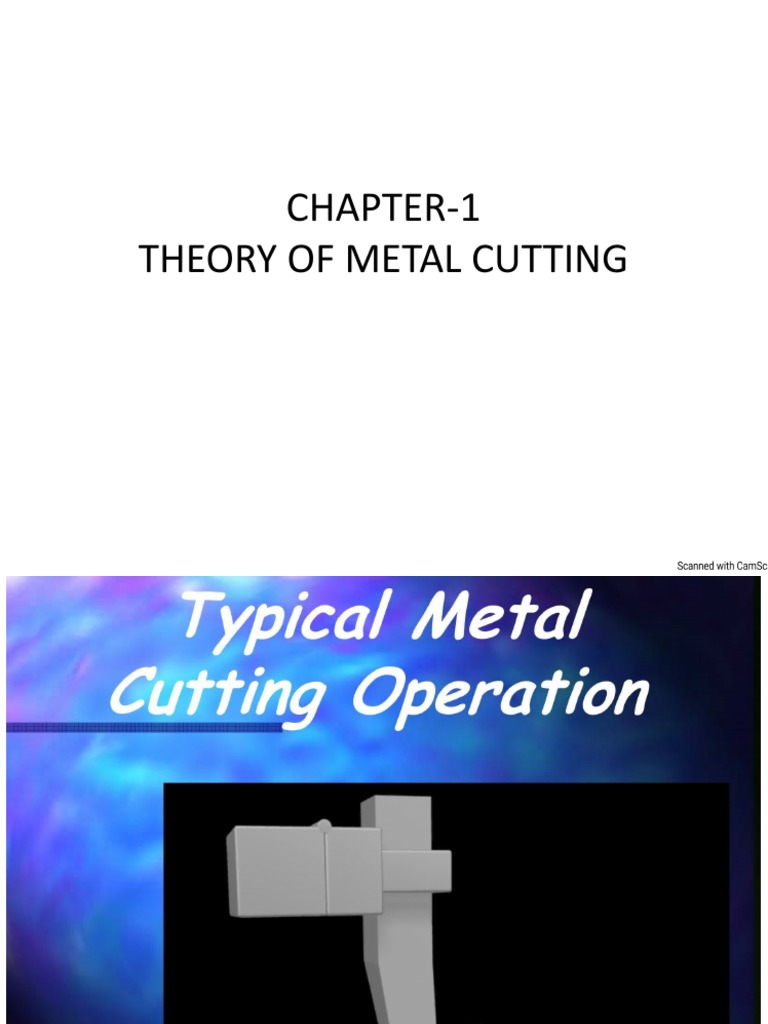 1 Metal Cutting PDF