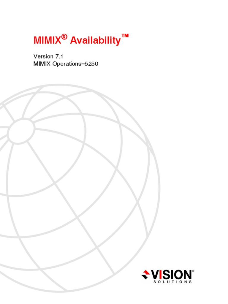 MIMIX Operations 5250 | PDF