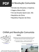CHINA pré Mao