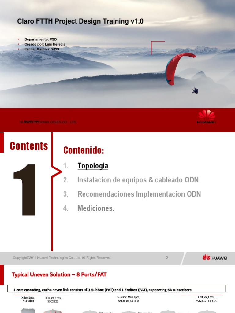 FTTH Project-DESIGN - WIN - 03072023 Desbalanceado | PDF