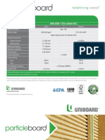 Uniboard Particleboard Technical Sheets
