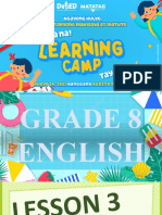 NLC English 8 Lesson 3