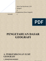 Revisi Bab 1 PENGETAHUAN DASAR GEOGRAFI