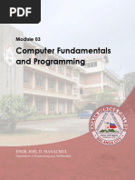 Computer Fundamentals and Programming - Module 03