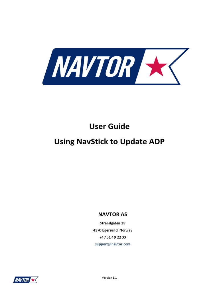 Updating ADP with NavStick Guide | PDF