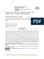 Teaching Competency and Multiple Intelligence Among Primary School Teachers: A Comparative Study