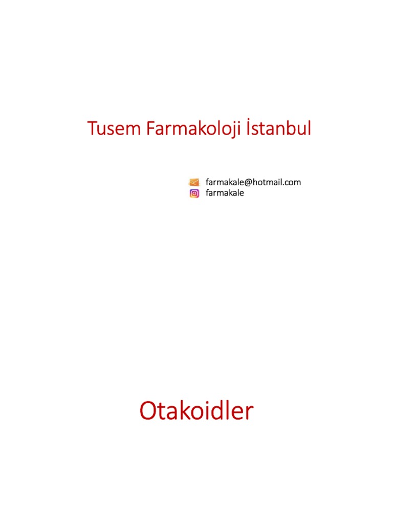 Tusem Farmakoloji Ist | PDF