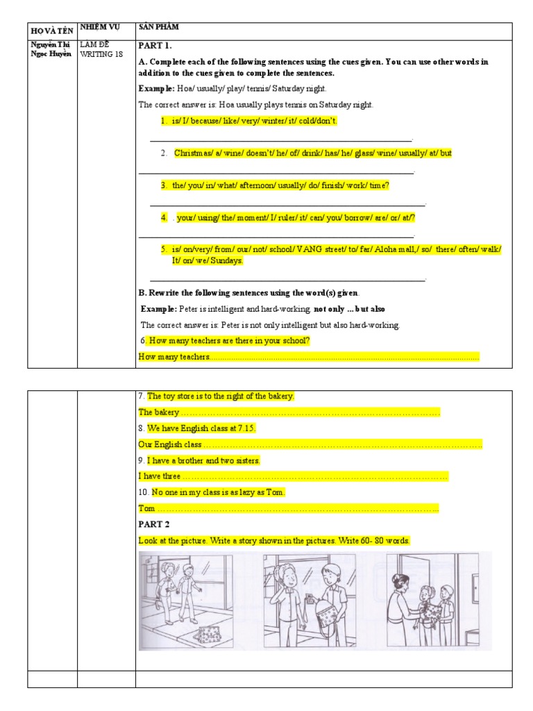 A2 SPEAKING WRITING PROFICIENCY TESTs PDF