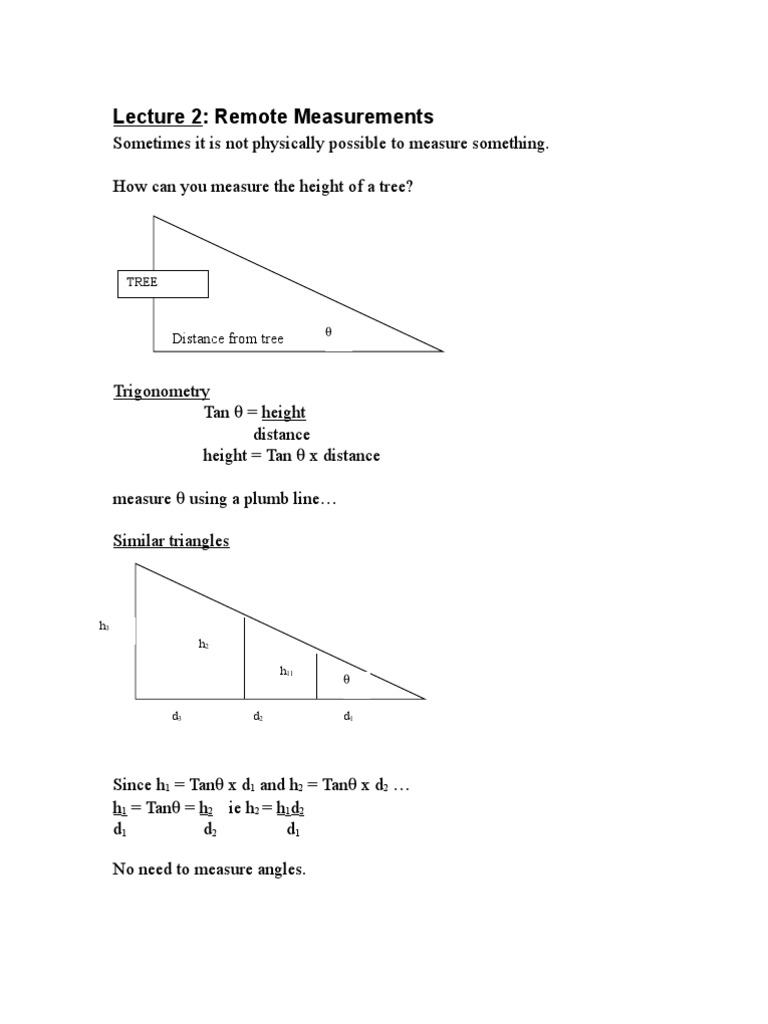 Remote Measurement Techniques Explained | PDF | Remote Sensing ...