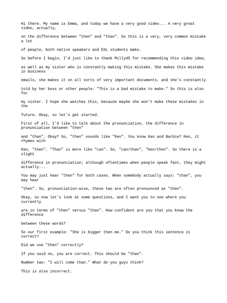 Then or than english pdf