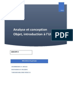 Analyse et conception Objet-Groupe8